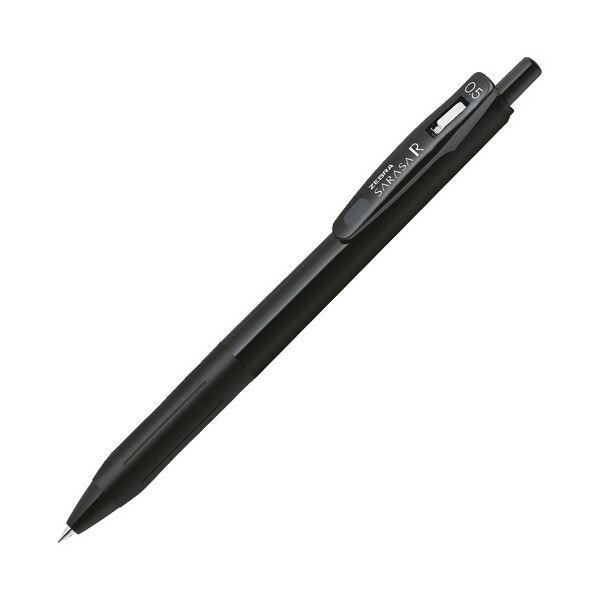 【商品名】 (まとめ) ゼブラ ゲルインクボールペン サラサR 0.5mm 黒 (軸色：黒) JJ29-R1-BK1 1セット(10本) 【×10セット】 【ジャンル・特徴】 濃く書けるサラサ。きれい
