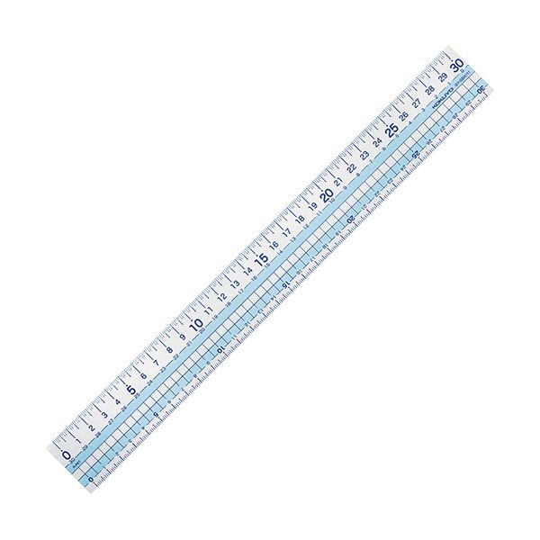 【商品名】 (まとめ) コクヨ 直線定規(まなびすと)(再生PET樹脂製) 30cm ブルー GY-GBA111B 1セット(10本) 【×3セット】 【ジャンル・特徴】 大きな数字と山型目盛りで読み