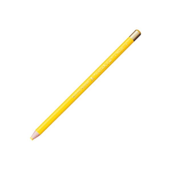 (まとめ) 三菱鉛筆 色鉛筆7610(水性ダーマトグラフ) 黄 K7610.2 1ダース(12本) 〔×5セット〕〔代引不可〕
