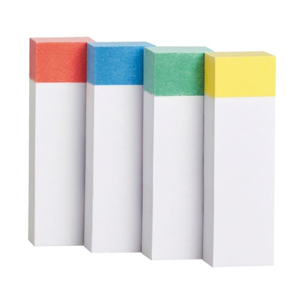 【商品名】 (まとめ) TANOSEE ふせん 50×15mm 色帯4色 1セット(100冊：20冊×5パック) 【×3セット】 【ジャンル・特徴】 手帳・ノート・コピー用紙等に好適！ [ TM501