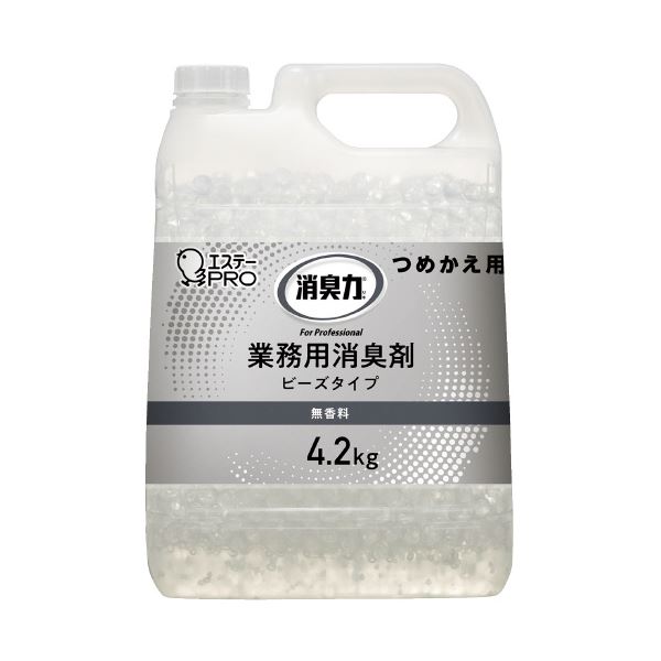 【商品名】 エステー 消臭力 業務用 ビーズ 詰め替え 4.2kg 無香料