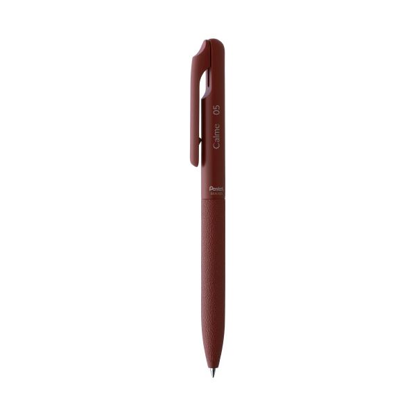 (まとめ) ぺんてる 単色ボールペン Calme 0.5mm インク色赤/赤軸 BXA105B-B 〔×50セット〕〔代引不可〕