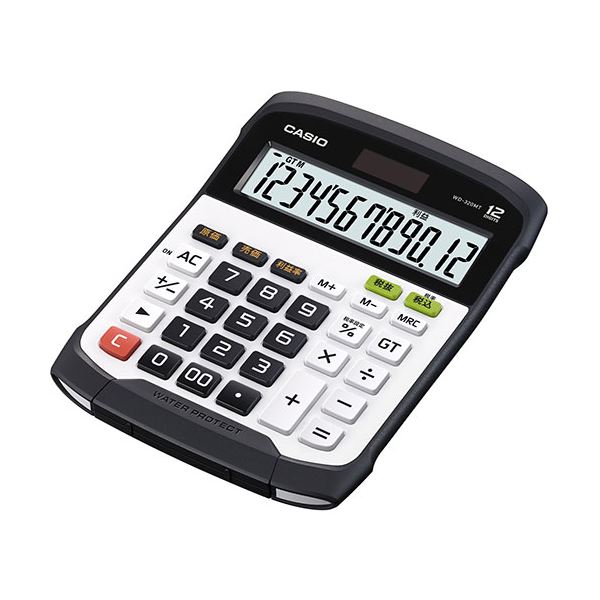 【商品名】 カシオ計算機 CASIO 防水・防塵電卓 デスクトタイプ12桁 WD-320MT-N 【ジャンル・特徴】 水回りでも、ほこりの多い場所でも安心。 [ WD-320MT-N ]