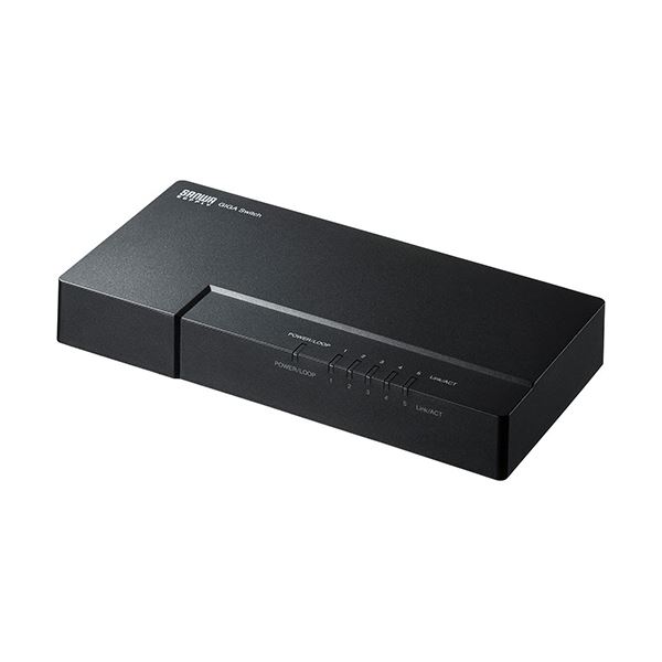 【商品名】 サンワサプライ ギガビット対応スイッチングハブ 5ポート マグネット付き LAN-GIGAP502BK 1台 [ LAN-GIGAP502BK ]