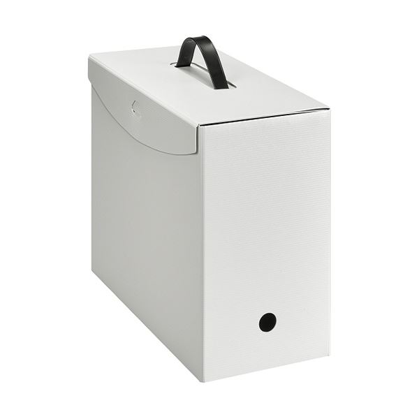 【商品名】 （まとめ）ライオン事務器 ボックスファイル(テレネ) PP A4 フタ・取っ手付き 背幅152mm ライトグレー BF-42T LH 1個【×5セット】 [ BF-42T LH ]