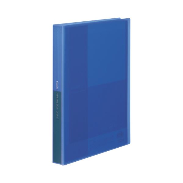 【商品名】 （まとめ）コクヨ クリヤーブック(Glassele) 固定式 A4タテ 60ポケット ブルー ラ-GL60B 1冊【×3セット】 【ジャンル・特徴】 【固定式】傷が目立ちにくいシボ加工表紙