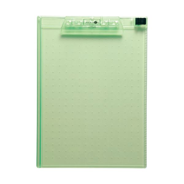 【商品名】 （まとめ）リヒトラブ AQUA DROPsクリップボード A4タテ 黄緑 A-5010-6 1枚【×5セット】 【ジャンル・特徴】 ペンホルダー付きの透明感あふれるクリップボード。 [ A