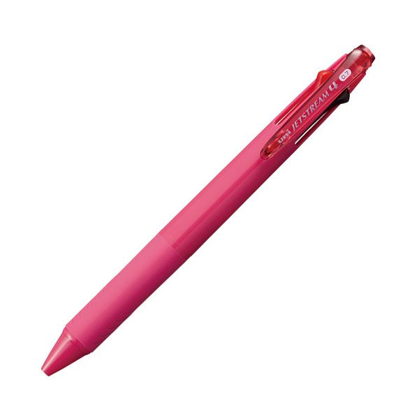 （まとめ）三菱鉛筆 ジェットストリーム4色ボールペン 0.7mm (軸色：ローズピンク) SXE450007.66 1本〔×20セット〕〔代引不可〕