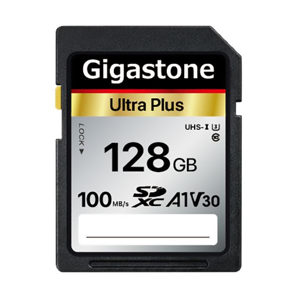 （まとめ）Gigastone SDXCカード 128GB V30 UHS-1 U3 A1 GJSX-128GV3A1 1枚〔×3セット〕〔代引不可〕