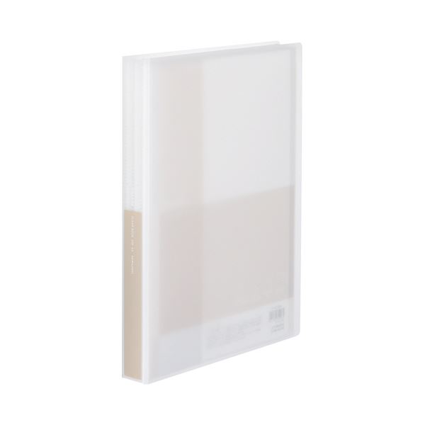 【商品名】 （まとめ）コクヨ クリヤーブック(Glassele) 固定式 A4タテ 60ポケット オフホワイト ラ-GL60W 1冊【×10セット】 【ジャンル・特徴】 【固定式】傷が目立ちにくいシボ