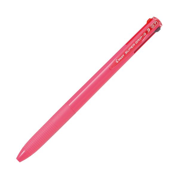 【商品名】 （まとめ）パイロット 3色油性ボールペンスーパーグリップG3 細字 0.7mm ピンク BKSG-30F-P 1本【×30セット】 [ BKSG-30F-P ]