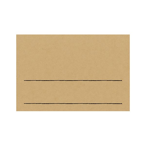 【商品名】 （まとめ）ササガワ 手書きPOP用カード はがきサイズ クラフト 16-1755 1パック(10枚)【×5セット】 [ 16-1755 ]