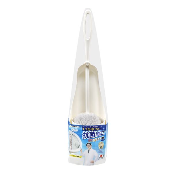 【商品名】 【3個セット】 トイレブラシ/トイレ用品 【ブラシ全長39×ヘッド部直径8cm】 びっくり抗菌 トイレクリーナーケース付DX サトミツ棒 〔備品〕 【ジャンル・特徴】 トイレクリーンマイス