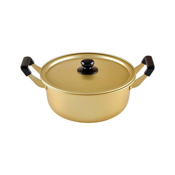 【商品名】 【3個セット】 アルミ鍋/調理器具 【直径26cm】 容量5.7L ガス火専用 『和平フレイズ 豊味庵』 〔キッチン 台所〕 【ジャンル・特徴】 ガスコンロ専用のシンプルで便利なアルミ製 