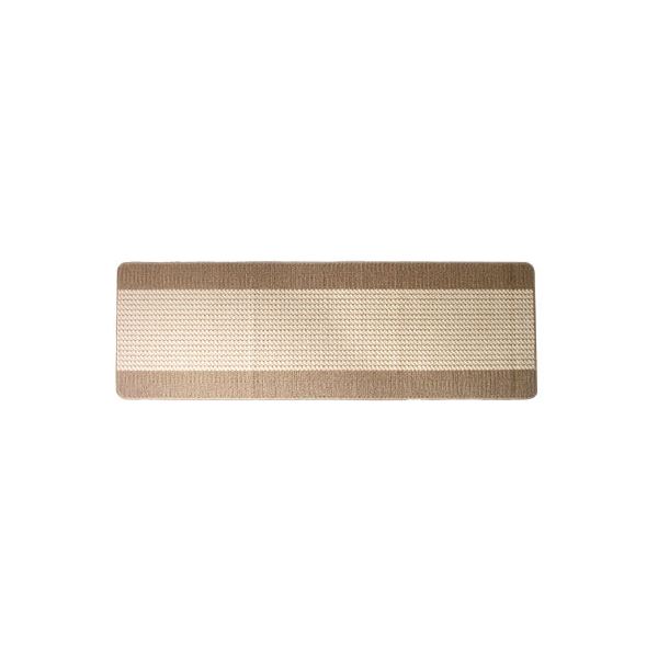 【商品名】 【3個セット】 洗いやすいキッチンマット/フロアマット 【ベージュ】 約45×180cm 薄手ループタイプ 日本製 『優踏生』 【ジャンル・特徴】 小さく折りたためてお洗濯しやすい台所マッ