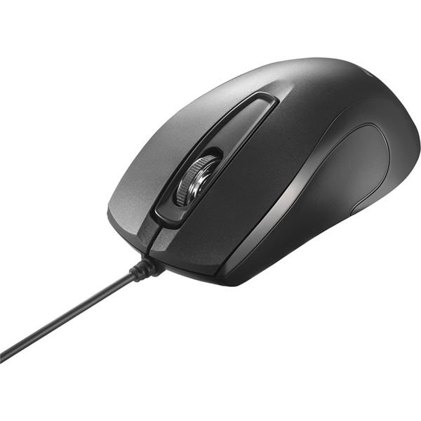 【商品名】 バッファロー 3ボタン 有線 Blue LED 高耐久 法人向け マウス ブラック BSMBU2BKZ [ BSMBU2BKZ ]