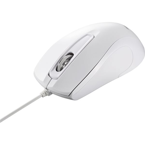 【商品名】 バッファロー 3ボタン 有線 Blue LED 高耐久 法人向け マウス ホワイト BSMBU2WHZ [ BSMBU2WHZ ]