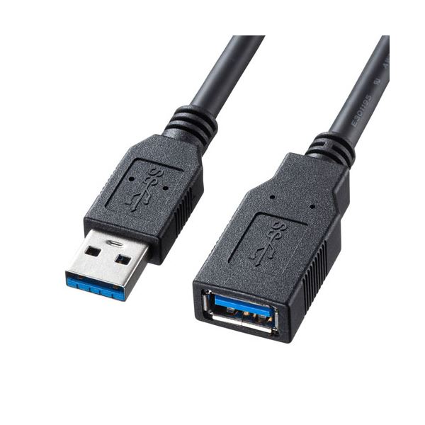 〔5個セット〕 サンワサプライ USB3.0延長ケーブル 1m KU30-EN10KX5〔代引不可〕