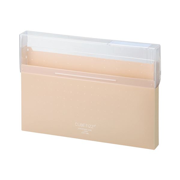 【商品名】 （まとめ）リヒトラブ CUBE FIZZコングレスケース A4 ベージュ A-6024-16 1個【×3セット】 【ジャンル・特徴】 大きく開いて取り出しやすいファイルケース [ A-60