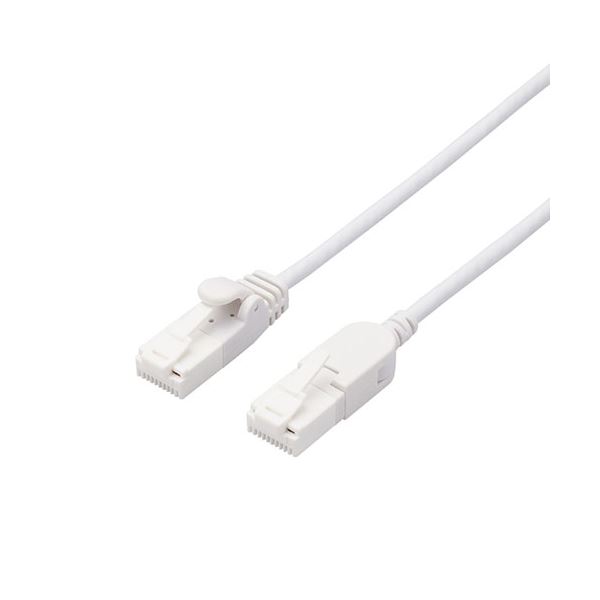 【商品名】 エレコム スイングコネクターLANケーブル(Cat6A準拠) LD-GPATSW/WH30 ホワイト3m [ LD-GPATSW/WH30 ]