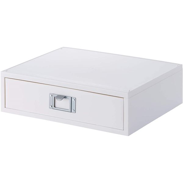【商品名】 【2個セット】 吉川国工業所 Like-it A4ファイルボックスR オールホワイト LM-50R （収納ボックス） 【ジャンル・特徴】 自分好みの収納を構築！「Life Module」シ