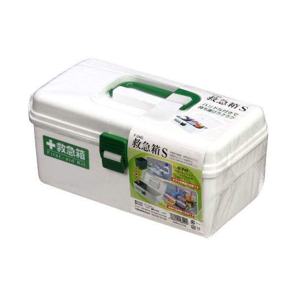 【商品名】 【2個セット】 救急箱 S ホワイト F2485 【ジャンル・特徴】 プラスチック製救急箱