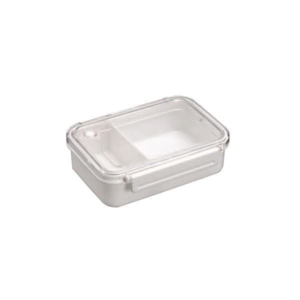 【商品名】 【2個セット】 弁当箱 BPビーブ ランチボックス O-500(仕切付) ホワイト 【ジャンル・特徴】 加熱・冷凍OK！ベーシックな弁当箱