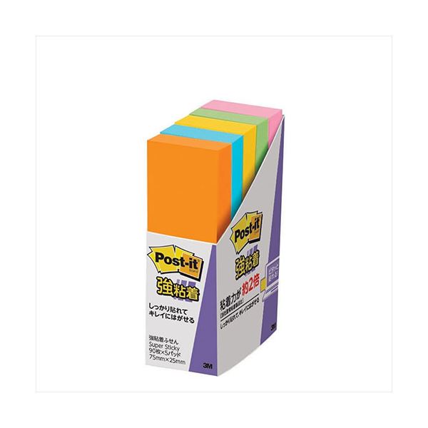 【商品名】 3M Post-it ポストイット 強粘着 ふせん 5個パック 3M-500-5SSAN 【ジャンル・特徴】 ポストイット強粘着 ふせん 5個パック [ 3M-500-5SSAN ]