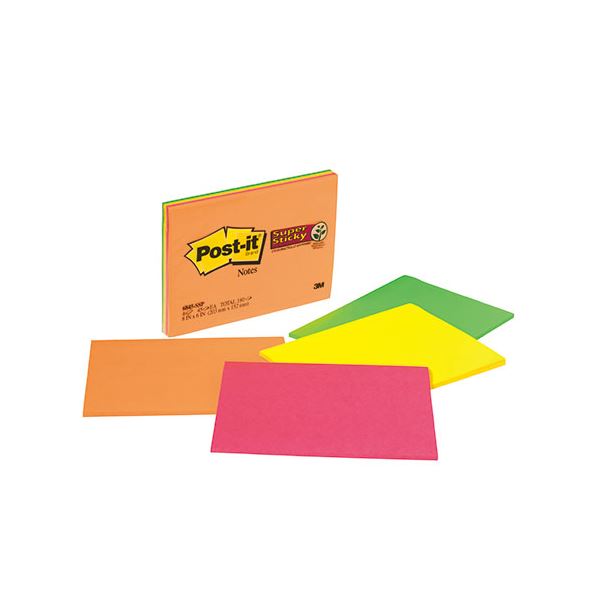 【商品名】 3M Post-it ポストイット 強粘着 ミーティングノート 4色混色 3M-6845-SSP 【ジャンル・特徴】 ポストイット 強粘着 ミーティングノート 4色混色 [ 3M-6845