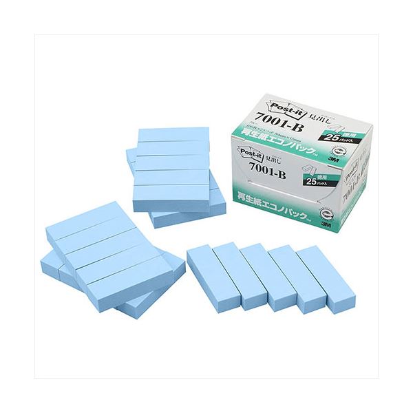 【商品名】 3M Post-it ポストイット 再生紙エコノパック 見出し 3M-7001-B 【ジャンル・特徴】 ポストイット再生紙エコノパック 見出し [ 3M-7001-B ]