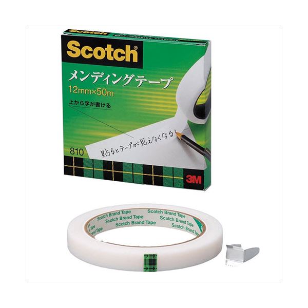 【商品名】 3M Scotch スコッチ メンディングテープ 12mm×50m 3M-810-3-12 【ジャンル・特徴】 メンディングテープ 12mm×50m [ 3M-810-3-12 ]