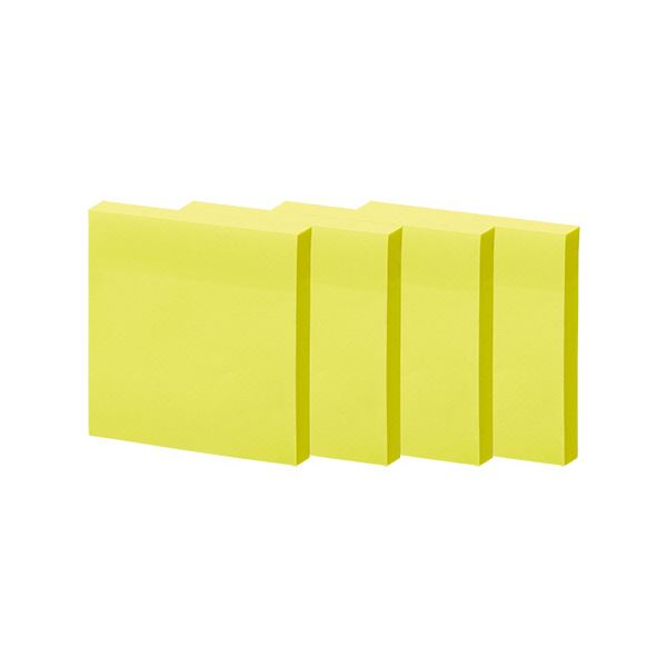 【商品名】 TANOSEE 強粘着ふせん75×75mm ビビッドカラー・イエロー 1パック(10冊) 【ジャンル・特徴】 正方形で大きく使えるノートサイズ。 [ ST7575-Y ]