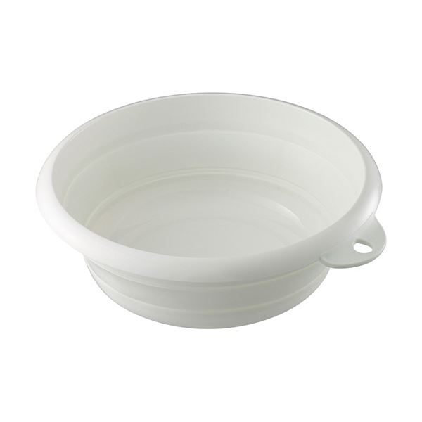 【商品名】 （まとめ） 伊勢藤 折りたためる ソフト湯おけ2.5L ホワイト I-522W 1個 【×3セット】 【ジャンル・特徴】 小さくたためる、やわらか素材のソフト湯おけ。 [ I-522W ]