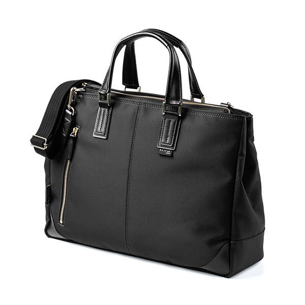 【商品名】 サンワダイレクト 日本製ビジネスバッグ(2WAY・高強度ナイロン使用・ブラック) 200-BAG156BK 1個 【ジャンル・特徴】 東レの強靭生地「鎧布」を使って豊岡で生産した高品質バッ