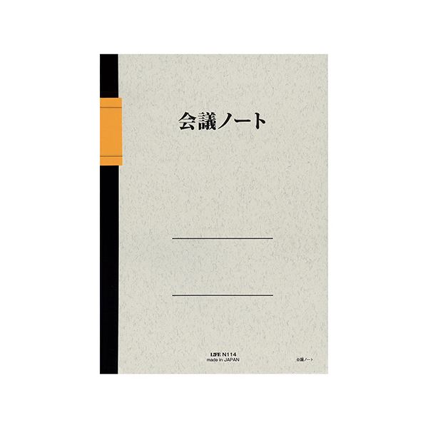 【商品名】 ライフ 会議ノート B5タテ6mm×30行 50枚 N114 1セット(10冊) [ N114 ]