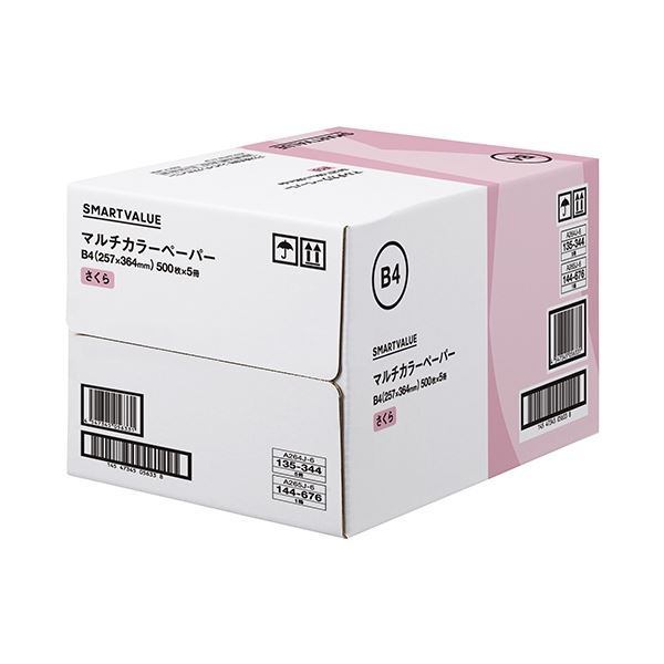 【商品名】 カラーペーパーB4 さくら 2500枚 A265J-6 [ A265J-6 ]