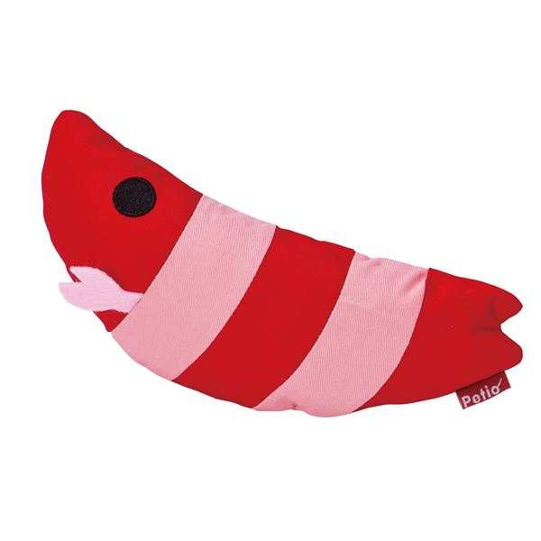 【商品名】 （まとめ） 仔猫用けりぐるみ 子エビ 【×3セット】 （猫用玩具） 【ジャンル・特徴】 ネコキックしやすい細長形状 [ W26224 ]