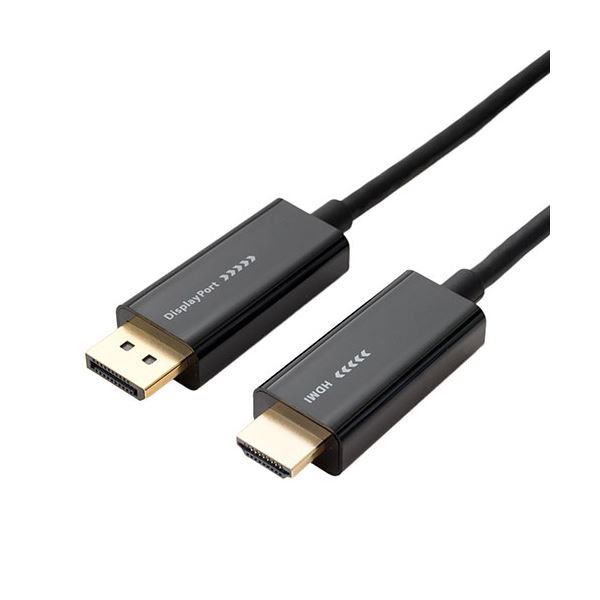 【商品名】 ミヨシ Display Port to HDMI2.0ケーブル ブラック 2m DP-HDC20／BK 【ジャンル・特徴】 Display Port-HDMI変換ケーブル [ DP-HDC