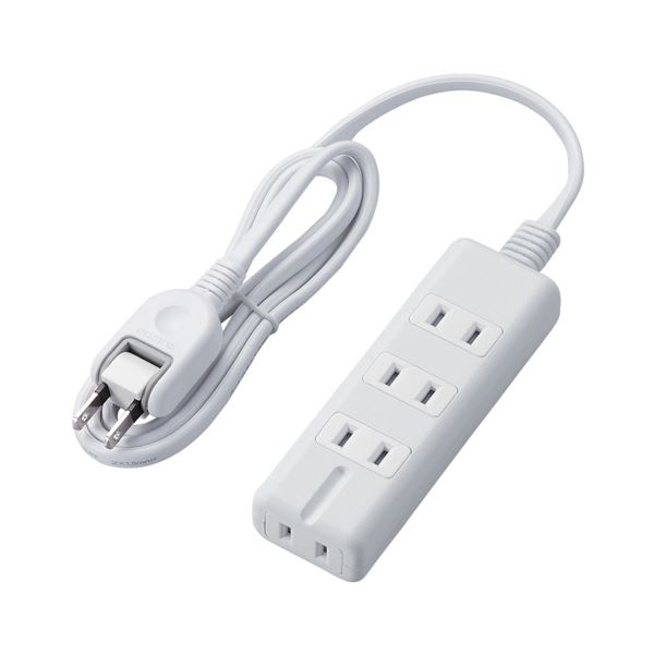 【商品名】 エレコム 磁石タップ／4個口（内3ピン1）／1m／ホワイト T-KM01-2410WH [ T-KM01-2410WH ]