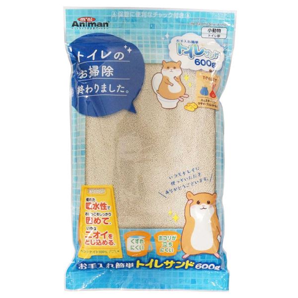 【商品名】 （まとめ）ドギーマンハヤシ お手入れ簡単トイレサンド 600g （小動物用品） 【×10セット】 【ジャンル・特徴】 おしっこを素早く吸収。固まり崩れにくいトイレ砂