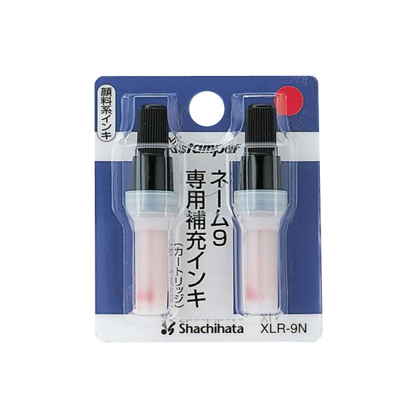 【商品名】 （まとめ） シヤチハタ ネーム9専用 補充インキ 赤 【×5セット】 [ XLR-9Nアカ ]