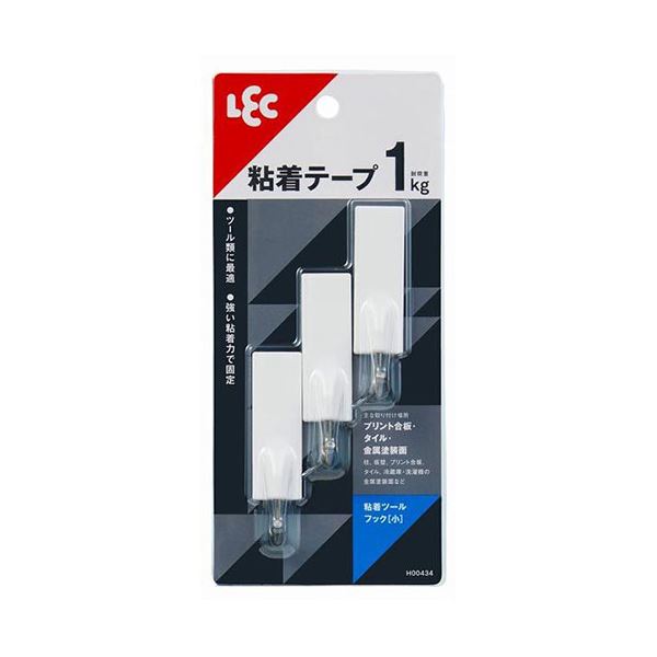 【商品名】 【5セット】 レック 粘着ツールフック 小 3個入 H00434X5 【ジャンル・特徴】 粘着ツールフック(小) 3個入 [ H00434X5 ]
