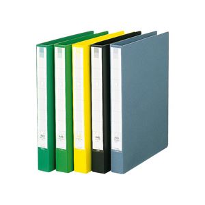 【商品名】 （まとめ） ライオン事務器リングファイル A4タテ 2穴 210枚収容 背幅35mm ライトグリーン RF-103B 1冊 【×3セット】