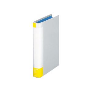 【商品名】 （まとめ） ライオン事務器パイプ式ファイル（環境） 片開き A4タテ 300枚収容 30mmとじ 背幅45mm ライトグレー No.733K 1冊 【×3セット】