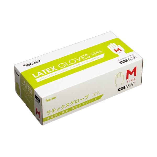 【商品名】 （まとめ） 川西工業ラテックスグローブ 粉付 M #2133 1箱（100枚） 【×2セット】