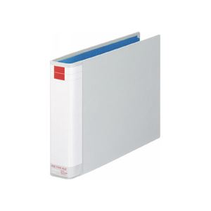 【商品名】 ライオン事務器パイプ式ファイル（環境） 両開き A4ヨコ 300枚収容 30mmとじ 背幅51mm ライトグレー No.732RK 1冊
