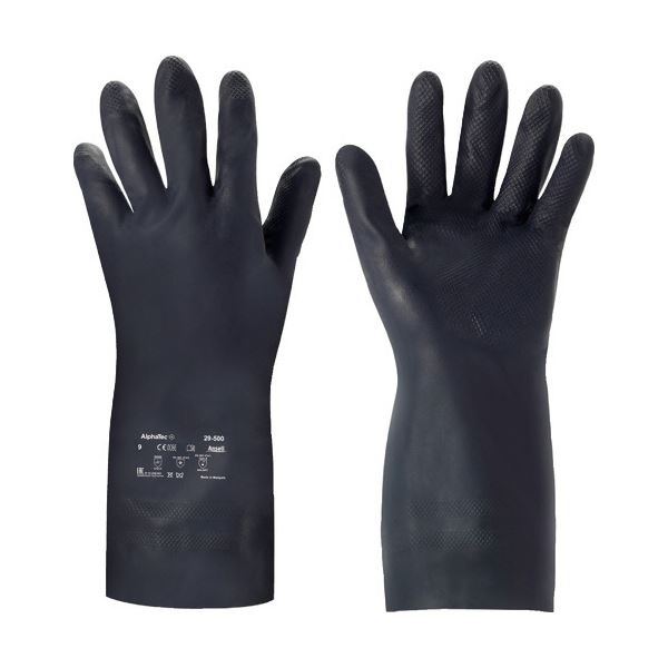 【商品名】 （まとめ） アンセル耐薬品手袋 アルファテック 29-500 Lサイズ ブルー 29-500-9 1双 【×2セット】