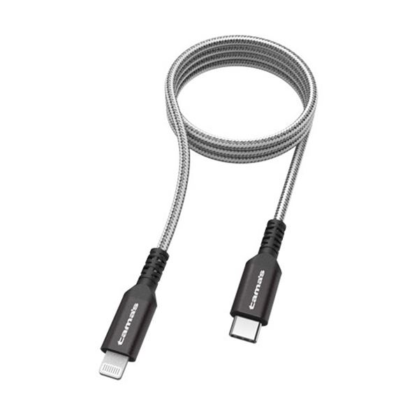 【商品名】 多摩電子工業USB Type-C to Lightningメタルケーブル ブラック 1.0m TH226LCM10K 1本