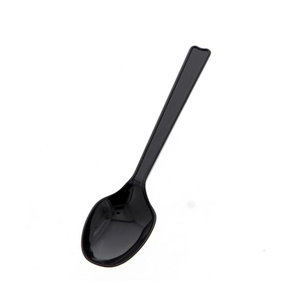 【商品名】 シモジマHEIKO プラスチックスプーン 16cm 黒 単袋 #004513023 1セット（1000本：100本×10パック）
