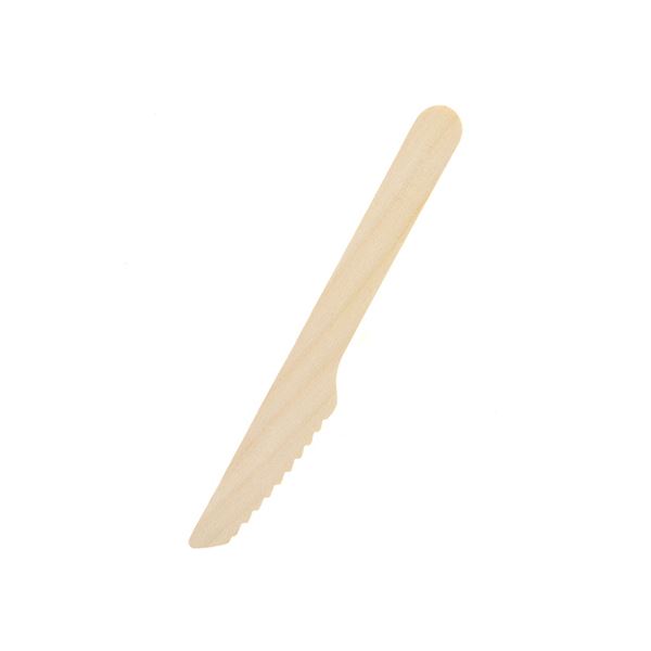 【商品名】 シモジマHEIKO 木製ナイフ 140mm 未晒紙完封 #004514131 1セット（3000本：100本×30パック）